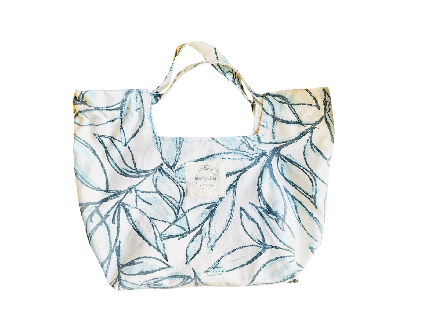 Sac en tissu Blue Leaves