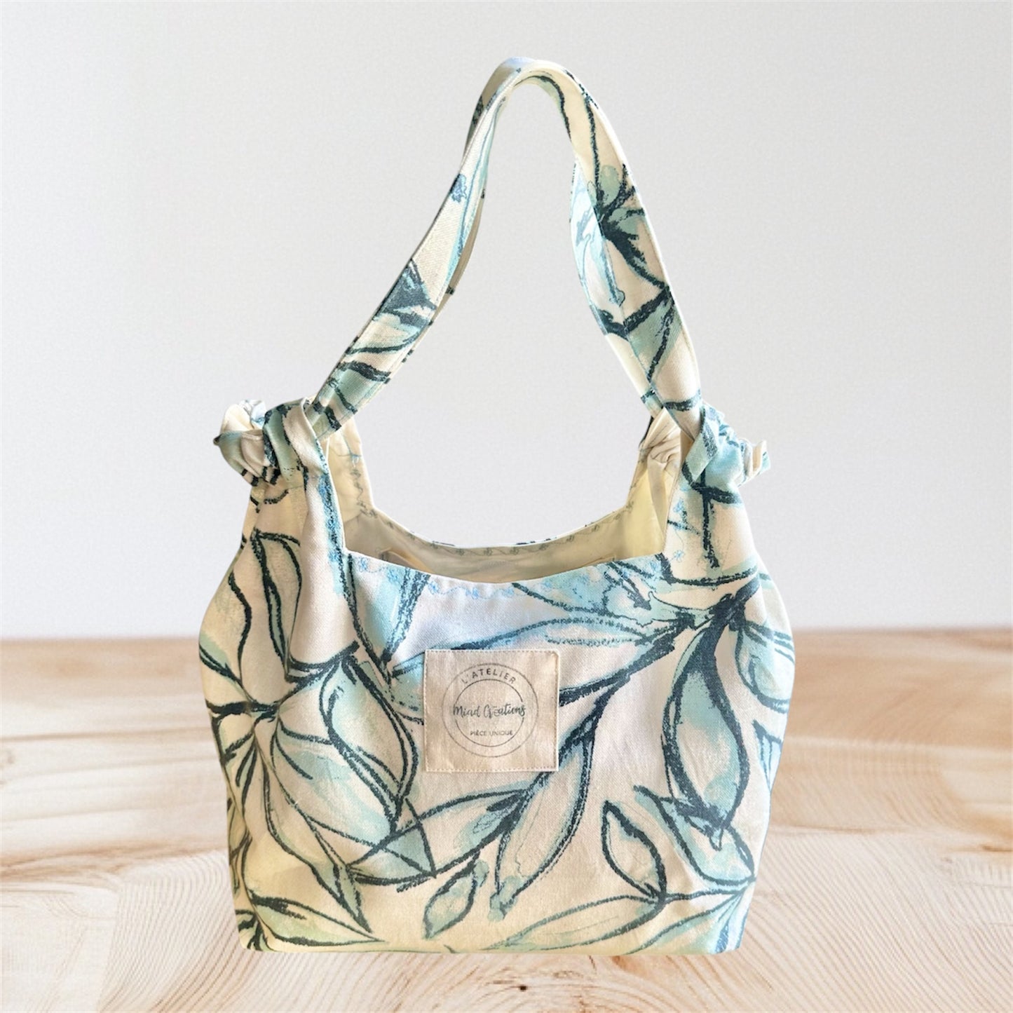 Sac en tissu Blue Leaves