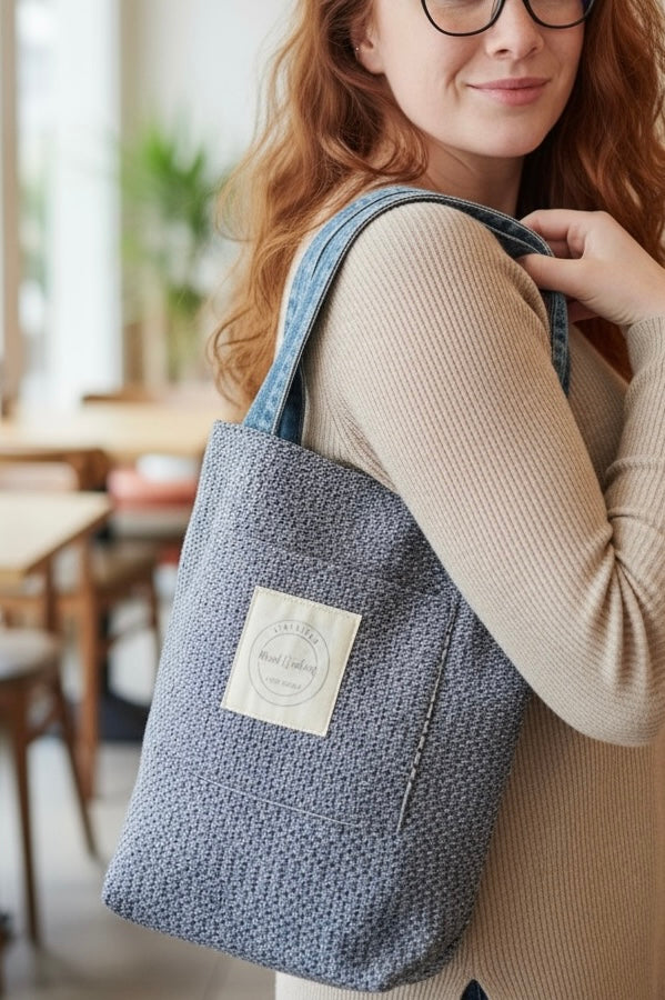 Tote bag blue jeans