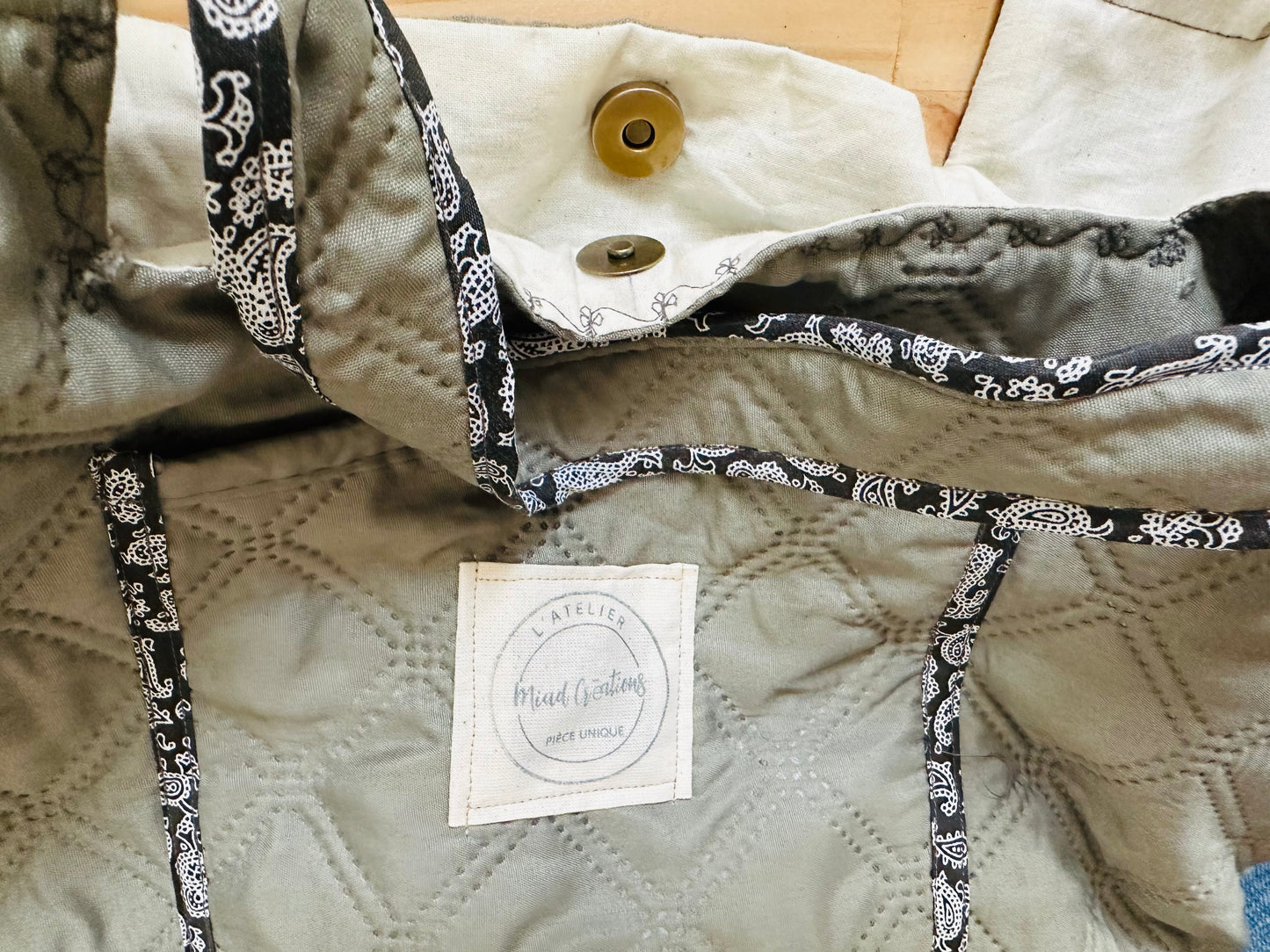 Grand sac kaki on the way